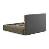 Windsor & Co Sofas Zelena oblazinjena zakonska postelja s prostorom za shranjevanje z letvenim dnom 200x200 cm Libera – | Shoptok.si