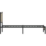 Metalni okvir kreveta bez madraca boja hrasta sonome 100x190 cm | shoptok.hr