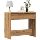vidaXL Konzolna mizica artisan hrast 89x41x76,5 cm inženirski les Cene