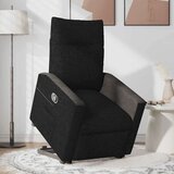 vidaXL Naslonjač na podizanje od tkanine crni | shoptok.hr
