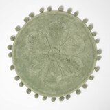 HOMESCAPES kopalniška preproga rond žajbljevo zelena fleur tuftanae, 60 c, (5000161225) | Shoptok.si