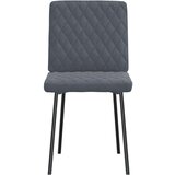  Jedilni stoli 4 kosi temno siv žamet | Shoptok.si