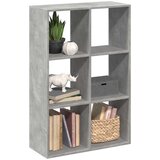 vidaXL Sobna pregrada / regal za knjige sivi 69,5x29x103,5 cm drveni | shoptok.hr