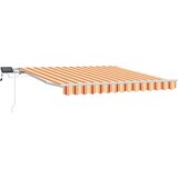  Skrovita tenda Žuta i narančasta 300 x 250 cm Tkanina i čelik | shoptok.hr
