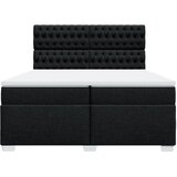  Krevet s oprugama i madracem crni 200x200 cm od tkanine | shoptok.hr