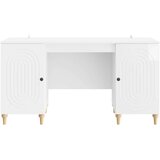  Stol Sjajno bijelo 142 5 x 50 x 75 cm Konstruirano drvo - Bijela visokog sjaja | shoptok.hr