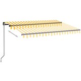 Tenda na ručno uvlačenje s LED svjetlom 350x250 cm žuto-bijela | Eponuda.com