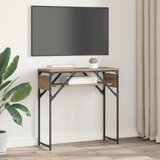  Konzolnistol Umjetnički hrast 75x30x75cm Konstruirano drvo | shoptok.hr