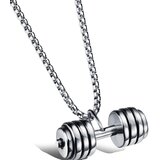 IZMAEL Ogrlica Dumbbell - Srebrna | Shoptok.si