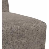  Modularna sofa bez naslona za ruke tamno siva 55 cm umjetna koža | Eponuda.com