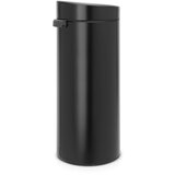 Brabantia Koš za smeti na dotik 30 L s plastičnim vložkom - mat črna | Shoptok.si