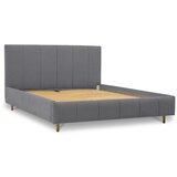 Scandic Sivi tapecirani bračni krevet s prostorom za odlaganje s podnicom 180x200 cm Zee – Cijene
