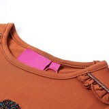  Dječja majica s dugim rukavima boja konjaka 116 | shoptok.hr