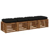  Jastučići za sjedenje VIANEN 4 kom. 100% poliester Crna - Crna 40 x 40 x 12 cm | shoptok.hr