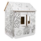 House XXL with a car 3D coloring book for children | Shoptok.si