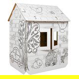 House XXL with a car 3D coloring book for children | shoptok.hr