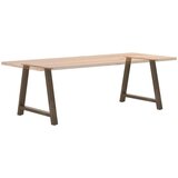  Noge za blagovaonski stol A-oblika 2 kom 90 x (72-73) cm Čelik - Prirodna 90 x (72-73) cm 1 | shoptok.hr