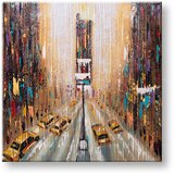  Slikana slika na platnu grad 70x70 cm Cene