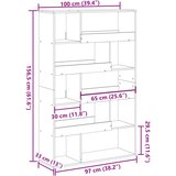  Regal za knjige boja hrasta 100x33x156,5 cm konstruirano drvo | shoptok.hr