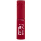 Rimmel London Thrill Seeker Lip Latex tekoča šminka z visokim sijajem 6 ml odtenek 400 Rimmel Red | Shoptok.si