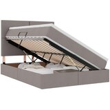  LED krevet za pohranu s madracem Sivosmeđa 140 x 200 cm Tkanina | shoptok.hr