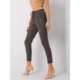 RELEVANCE Sweatpants-RV-DR-6039.13-dark khaki | Shoptok.si