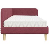  Kutni okvir kreveta Vinska crvena 90 x 190 cm tkanina | Eponuda.com