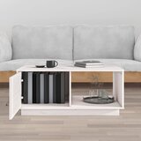  Stolić za kavu bijeli 80 x 50 x 35,5 cm od masivne borovine | shoptok.hr
