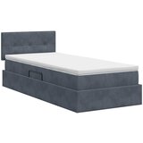  s od storage s uzglavljem Tamnosiva 90 x 190 cm Baršun | shoptok.hr