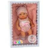 Baby Doll with Blanket, White and Pink Clothes, Hat, 18 cm | shoptok.hr