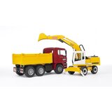 Bruder 02751 Kamion MAN Tga sa rovokopačem Liebher