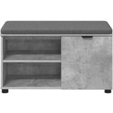  Klupa za hodnik s jastukom Betonski sivi 80 x 38 x 46 cm | shoptok.hr