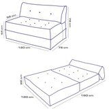 Atelier Del Sofa sofa dvosed mocca anthracite | ePonuda.com