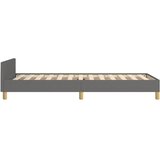  Okvir za krevet s uzglavljem tamnosivi 90x190 cm od tkanine | shoptok.hr