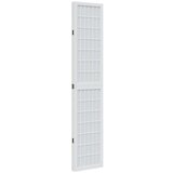 vidaXL Paravan 4-delni bel trden les pavlovnije | Shoptok.si
