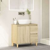 vidaXL Kopalniška omarica sonoma hrast 65x33x60 cm inženirski les | Shoptok.si