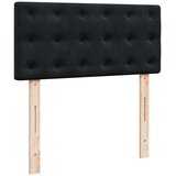  Otomanski okvir kreveta s madraca crni 100x200cm baršunasti | shoptok.hr