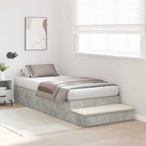 Krevet s ladicama Betonski sivi 80 cm Konstruirano drvo | Eponuda.com