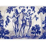  Foto tapeta - Ancient vineyard - three women in a portal painted with blue ink 350x256 Vodootporna | shoptok.hr