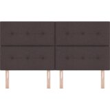  LED vzglavje temno rjave barve 90 cm iz blaga, (22051688) | Shoptok.si