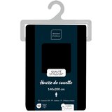 Douceur d intérieur Črna enojna bombažna prevleka za odejo 140x200 cm Lina – | Shoptok.si
