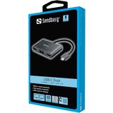 Sandberg USB-C Dock 2xHDMI+1xVGA+USB+PD docking priklopna postaja | Shoptok.si