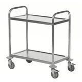 Kongamek Servirni voziček iz nerjavnega jekla, DxŠxV 710 x 400 x 805 mm, 2 polici | Shoptok.si