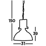 XXXL viseča nihalna svetilka louisiana ///230 V/E27 | Shoptok.si