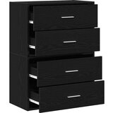  Ormari s 2 ladice 2 kom crni hrast 60x31x40cm konstruirano drvo | shoptok.hr