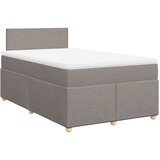 vidaXL Box spring postelja z vzmetnico taupe 120x190 cm blago, (21307124) | Shoptok.si