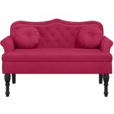  Klupa s jastucima boja vina 120,5 x 65 x 75 cm baršunasta | shoptok.hr