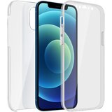 AVIZAR Ovitek za iPhone 12 Mini Integral 360°: mehka sprednja stran in trda zadnja stran - prozorna, (20626542) | Shoptok.si