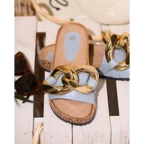 Resti Ladies' blue slippers with Sofig- Footwear decoration | ePonuda.com