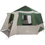  Kabinski šotor s streho Zelena in Bela 405 x 405 x 273 cm, (5000091108) | Shoptok.si